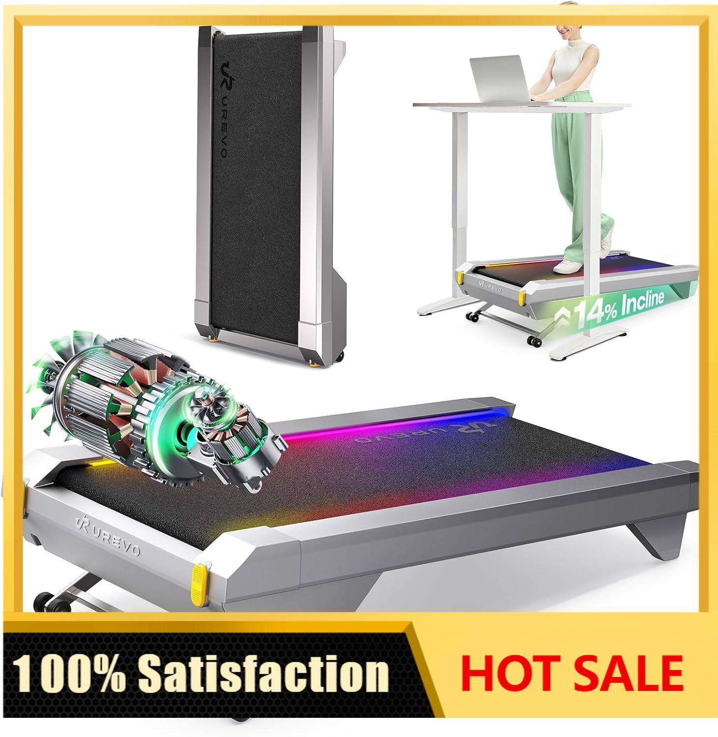Smart Garden Offices - CyberPad Smart Walking Pad with 14%