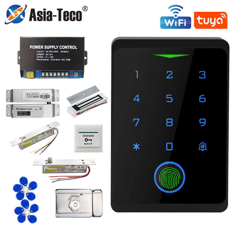 Smart Garden Gate Lock - Tuya WIFI Fingerprint Access Control Kits