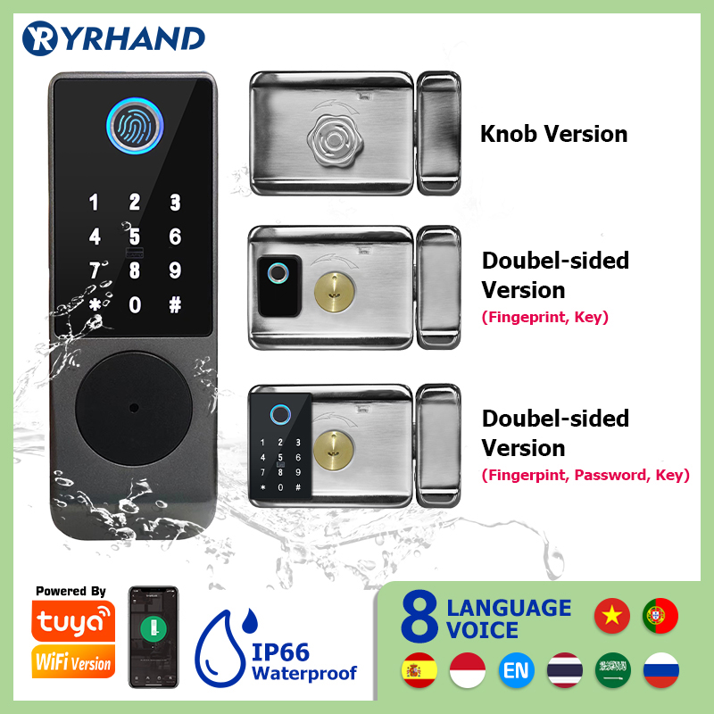 Smart Garden Lock - Tuya Smart lock Waterproof Wifi Double
