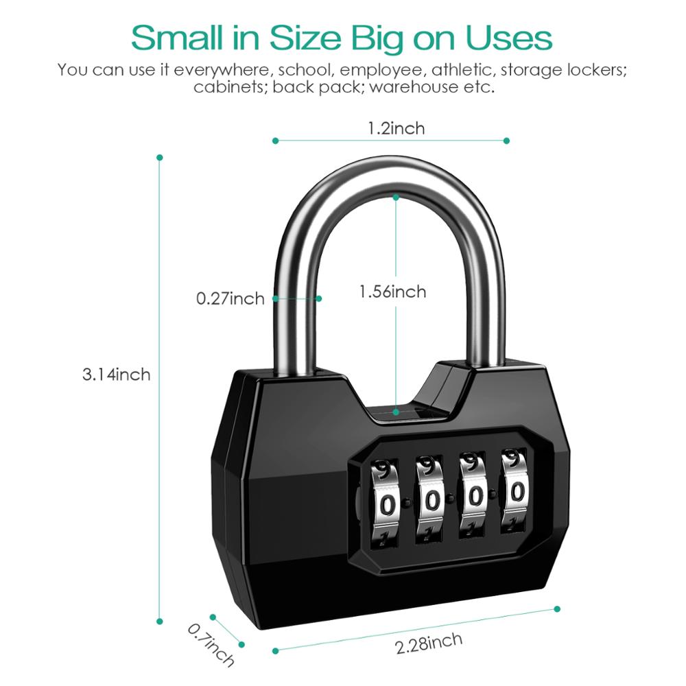 ORIA Combination Padlock 4-Dig - огляд і ціна Smart Garden Gate Lock