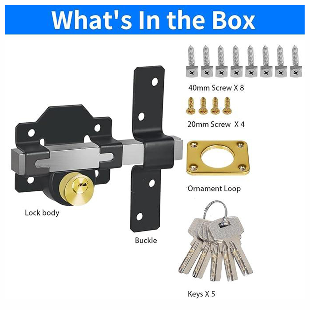 Barn Door Lock,Garage Gate Loc - огляд і ціна Smart Garden Gate Lock