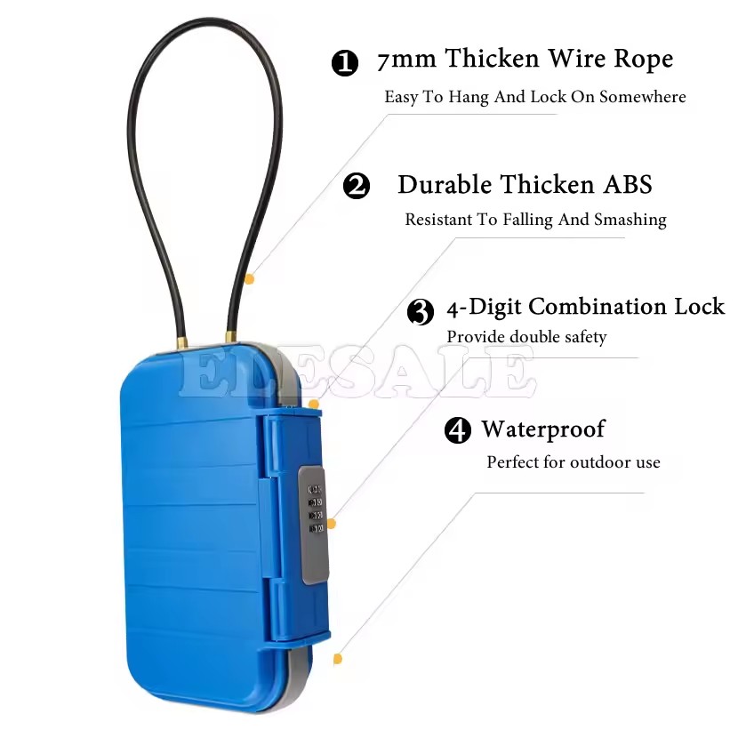Creative Portable 4-digit Comb - огляд і ціна Smart Garden Gate Lock