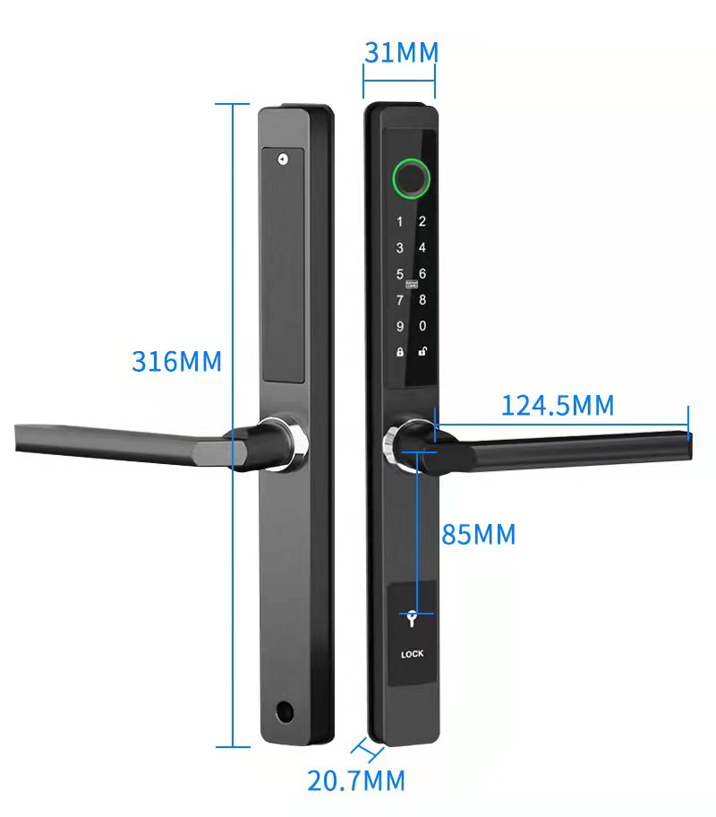 ZHDCOOKEY Biometric Digital Do - огляд і ціна Smart Garden Gate Lock