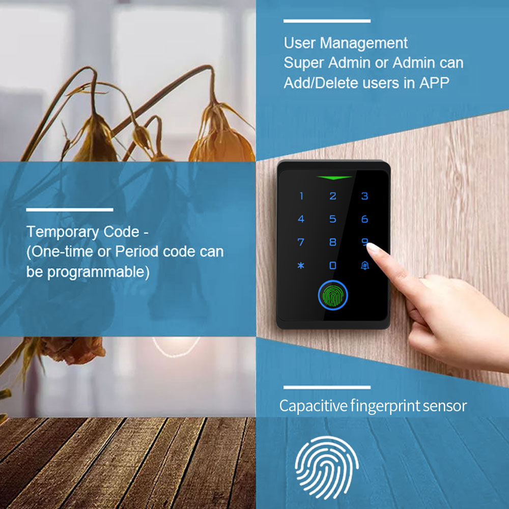 Tuya WIFI Fingerprint Access C - огляд і ціна Smart Garden Gate Lock