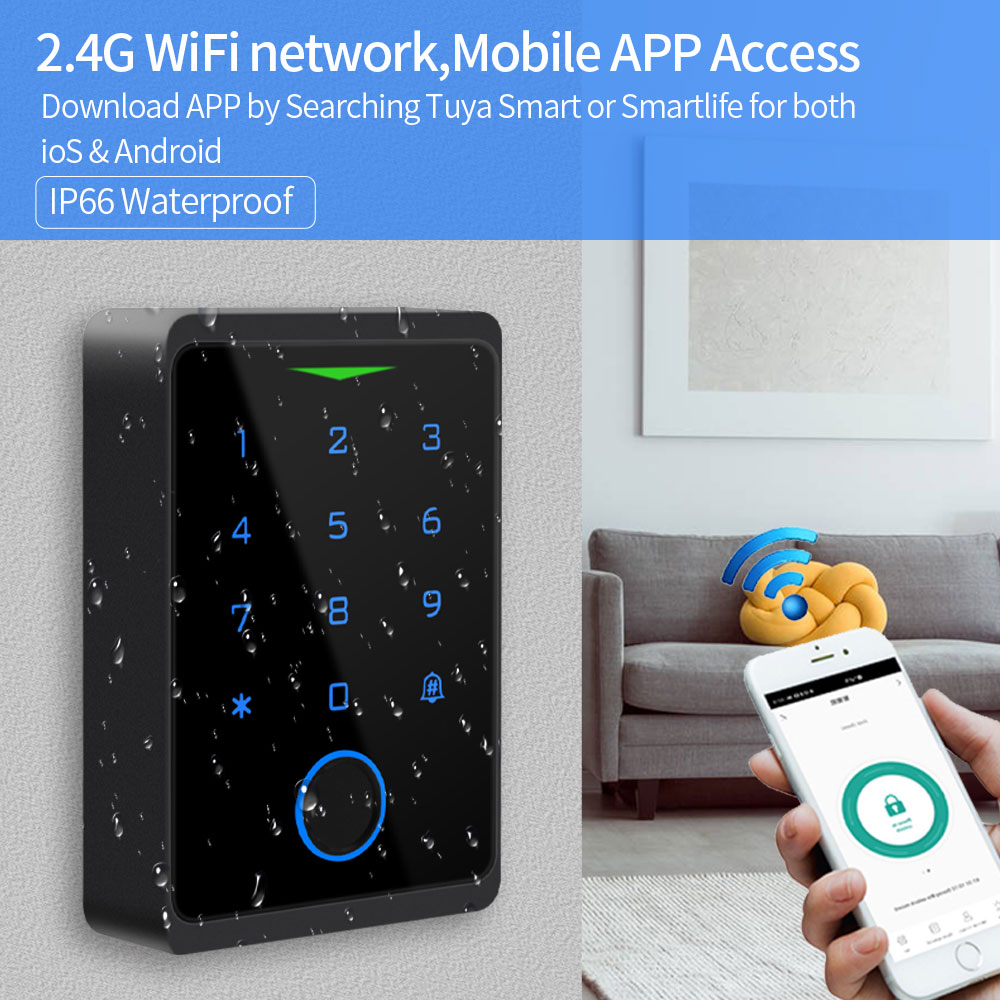 Tuya WIFI Fingerprint Access C - огляд і ціна Smart Garden Gate Lock