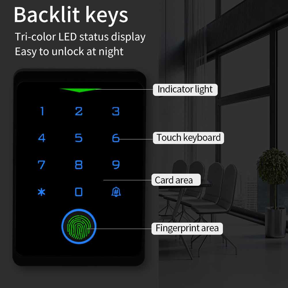Tuya WIFI Fingerprint Access C - огляд і ціна Smart Garden Gate Lock