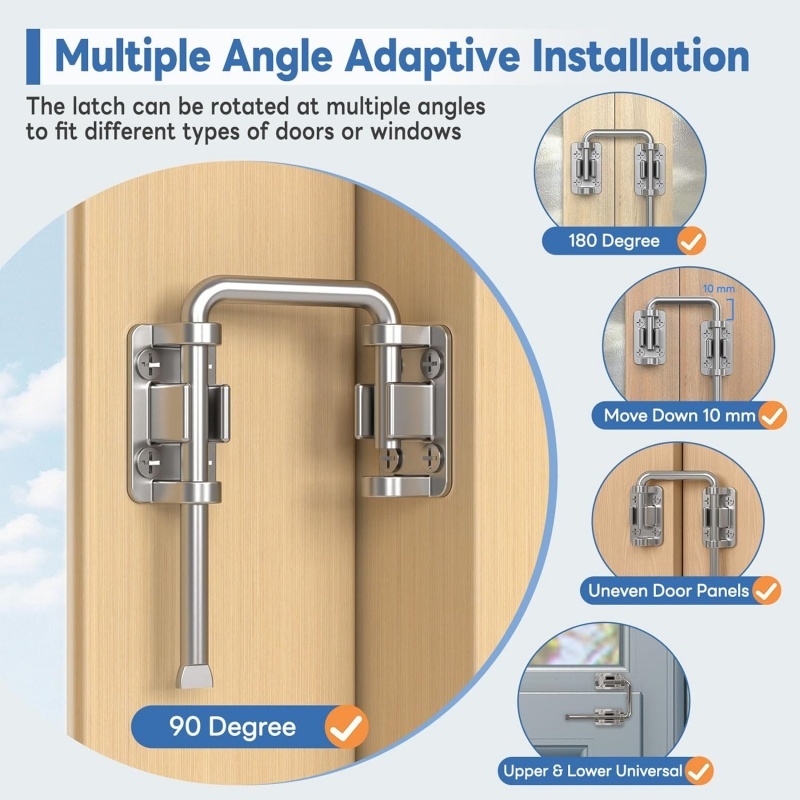 U Shape Patio Sliding Door Loo - огляд і ціна Smart Garden Gate Lock