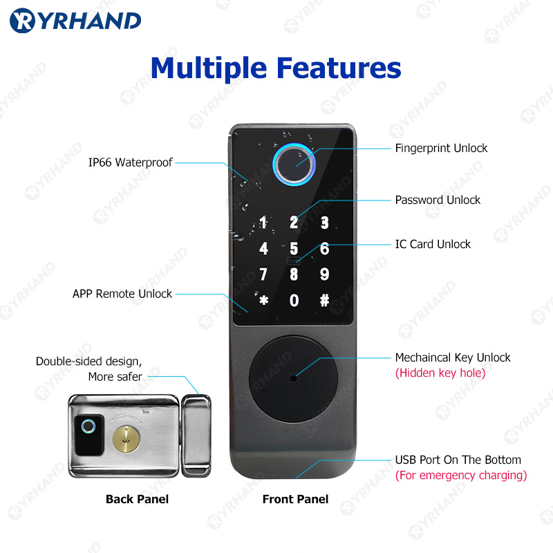 Tuya Smart lock Waterproof Wif - огляд і ціна Smart Garden Lock